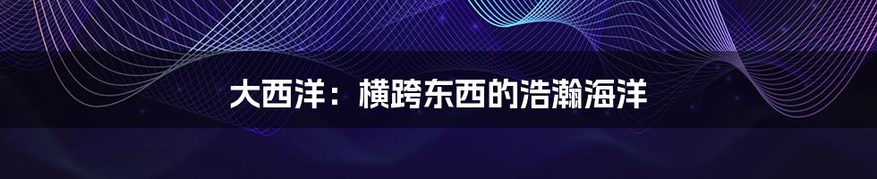 大西洋：横跨东西的浩瀚海洋