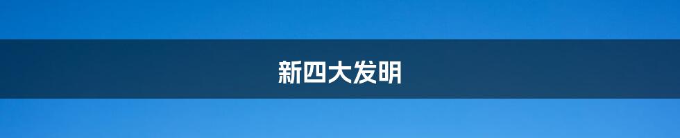 新四大发明