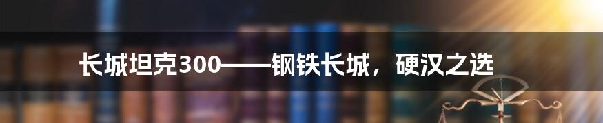 长城坦克300——钢铁长城，硬汉之选