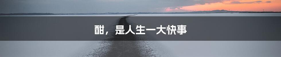 酣,是人生一大快事
