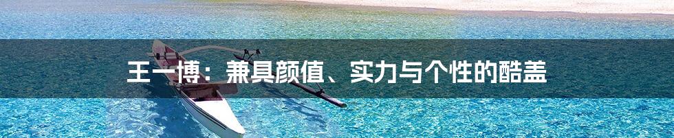 王一博:兼具颜值、实力与个性的酷盖