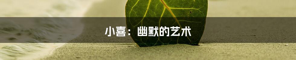 小喜:幽默的艺术
