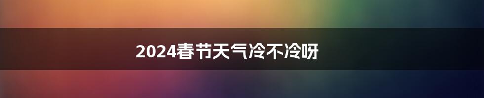 2024春节天气冷不冷呀