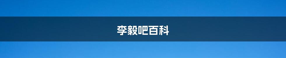 李毅吧百科
