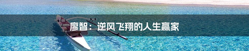 廖智：逆风飞翔的人生赢家