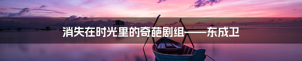 消失在时光里的奇葩剧组——东成卫