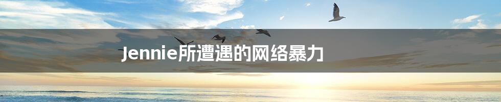 Jennie所遭遇的网络暴力