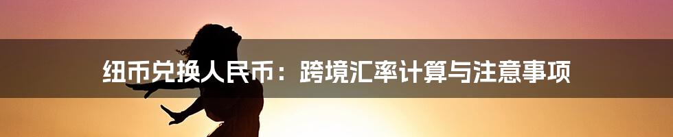 纽币兑换人民币:跨境汇率计算与注意事项