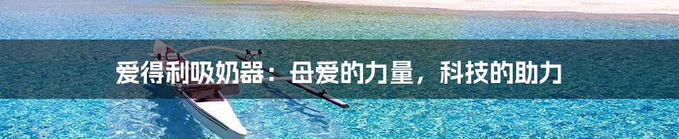 爱得利吸奶器:母爱的力量,科技的助力