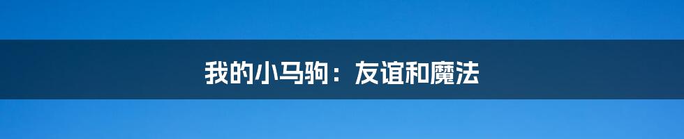 我的小马驹:友谊和魔法