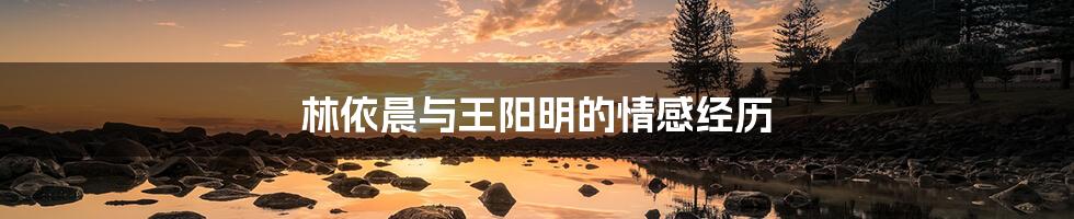 林依晨与王阳明的情感经历