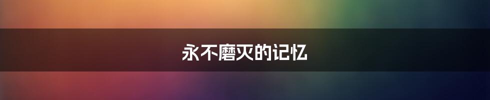 永不磨灭的记忆
