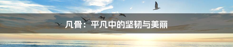 凡骨:平凡中的坚韧与美丽