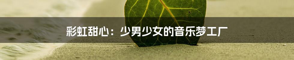 彩虹甜心:少男少女的音乐梦工厂