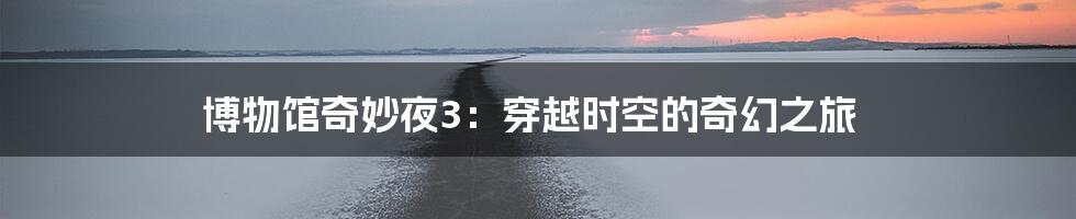 博物馆奇妙夜3:穿越时空的奇幻之旅
