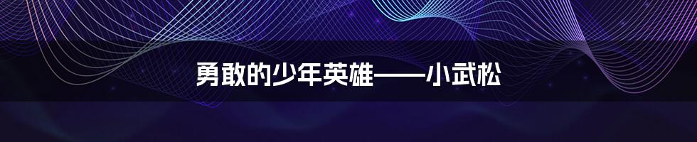 勇敢的少年英雄——小武松
