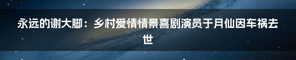 永远的谢大脚:乡村爱情情景喜剧演员于月仙因车祸去世