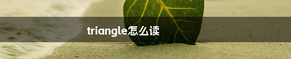 triangle怎么读