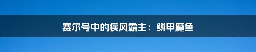 赛尔号中的疾风霸主：鳞甲魔鱼