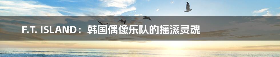 F.T. ISLAND:韩国偶像乐队的摇滚灵魂