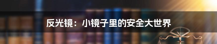 反光镜:小镜子里的安全大世界