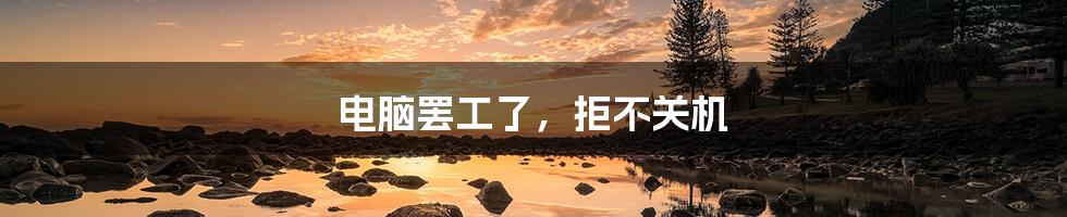 电脑罢工了,拒不关机