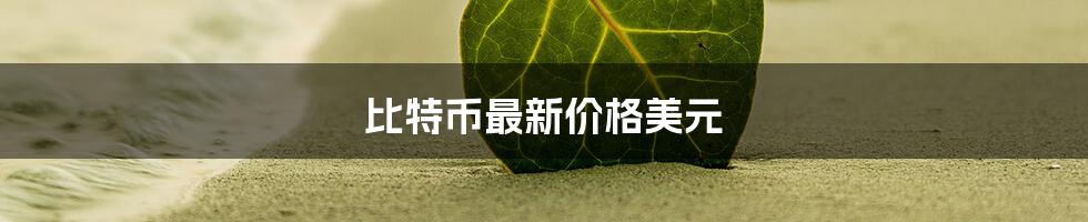 比特币最新价格美元