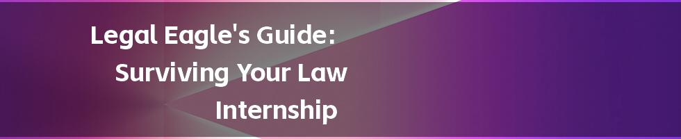 Legal Eagle's Guide: Surviving Your Law Internship