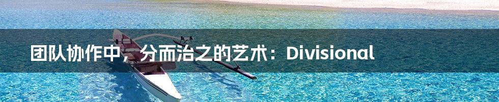团队协作中,分而治之的艺术:Divisional