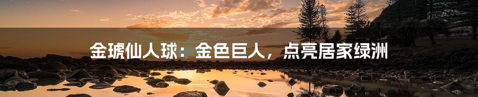 金琥仙人球：金色巨人，点亮居家绿洲