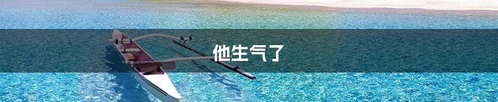 他生气了