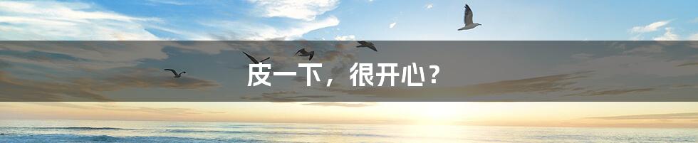 皮一下,很开心?