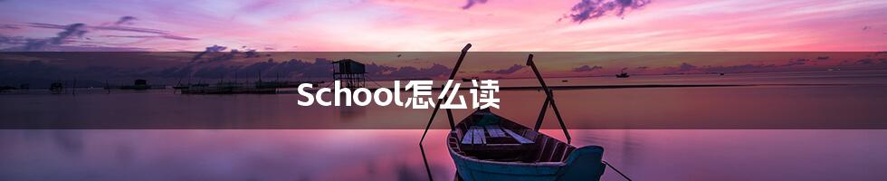 School怎么读