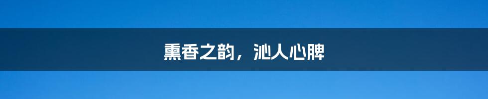 熏香之韵,沁人心脾