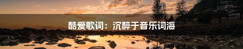 酷爱歌词:沉醉于音乐词海