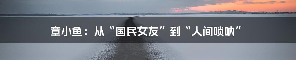 章小鱼:从“国民女友”到“人间唢呐”