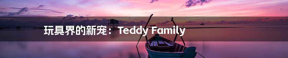 玩具界的新宠:Teddy Family