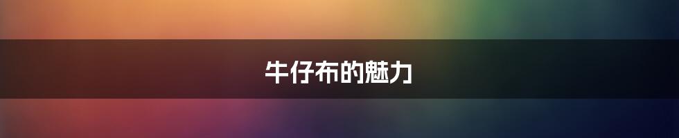 牛仔布的魅力