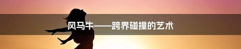 风马牛——跨界碰撞的艺术