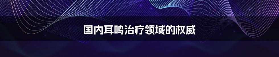 国内耳鸣治疗领域的权威