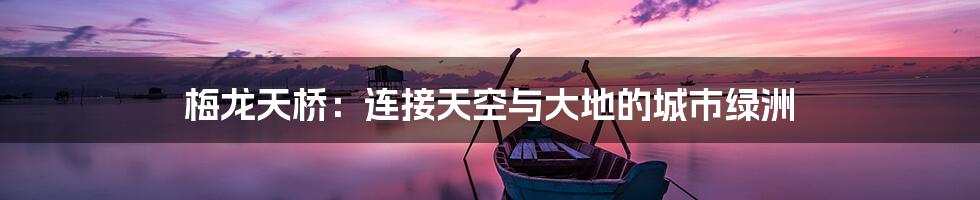 梅龙天桥:连接天空与大地的城市绿洲