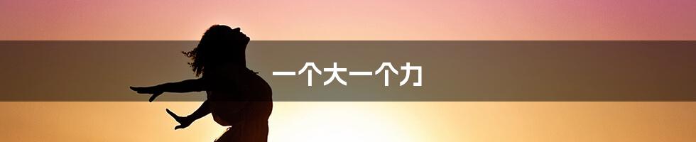 一个大一个力
