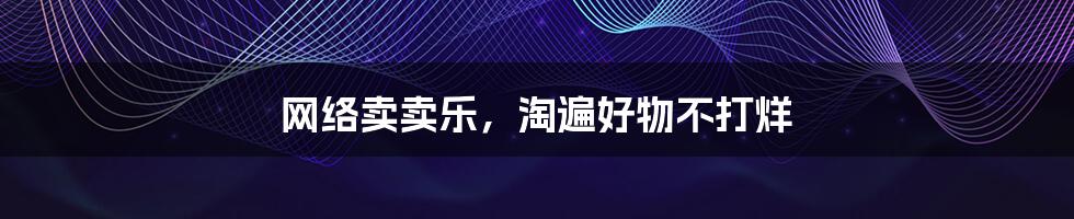 网络卖卖乐，淘遍好物不打烊