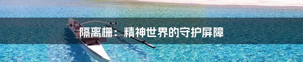 隔离栅：精神世界的守护屏障