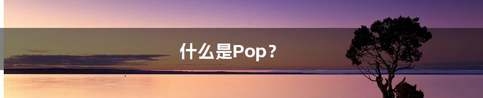 什么是Pop?