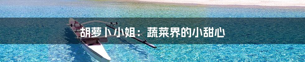 胡萝卜小姐:蔬菜界的小甜心
