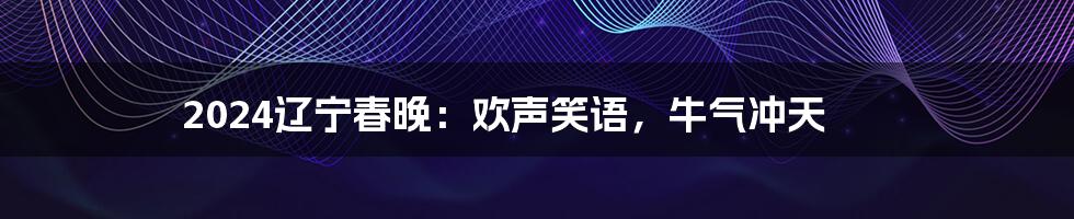 2024辽宁春晚：欢声笑语，牛气冲天