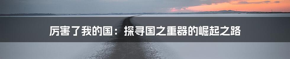 厉害了我的国:探寻国之重器的崛起之路