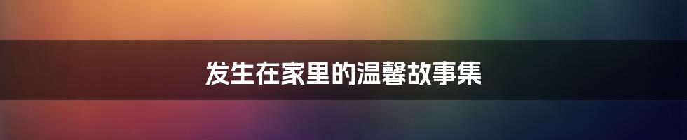 发生在家里的温馨故事集