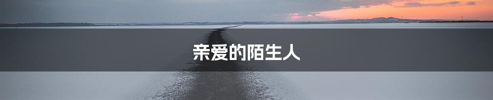 亲爱的陌生人